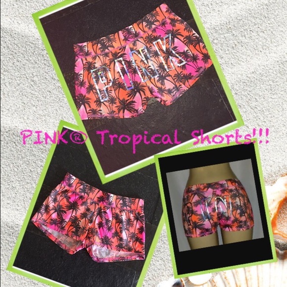 PINK Victoria's Secret Other - 🌟🌴RARE🌴🌟VS PINK® tropical Yoga/sleep shorts