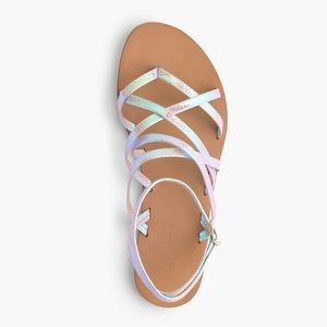 J. Crew "Clara" Iridescent Sandals