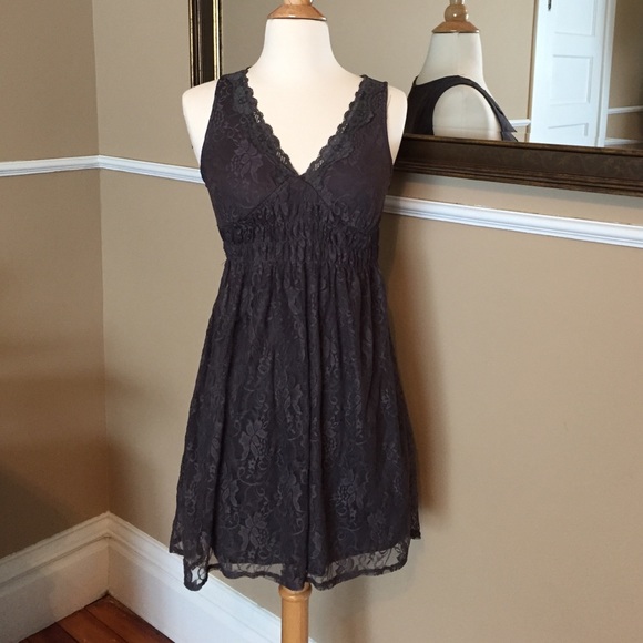 Xhileration gray lace dress