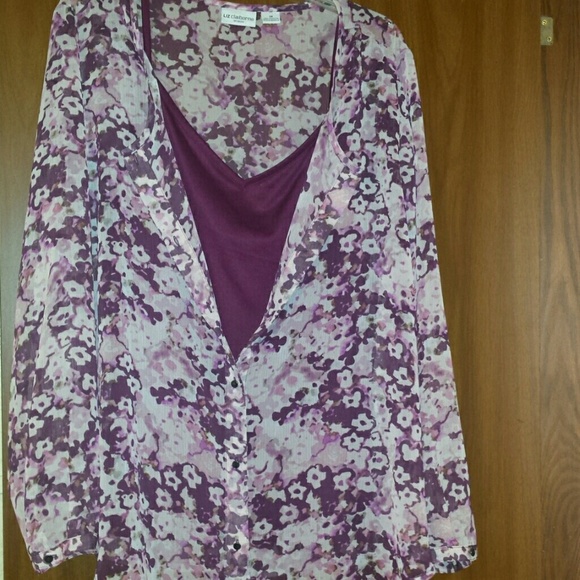PRICE⬇Liz Claiborne blouse w/camisole