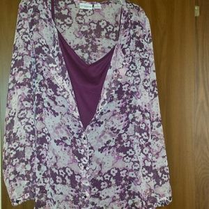 PRICE⬇Liz Claiborne blouse w/camisole