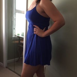 Royal blue sun dress