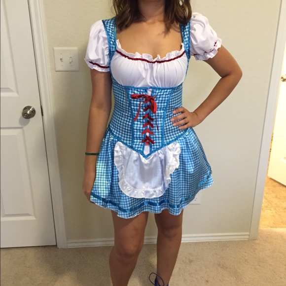 Dorothy Costume with bow hair ties