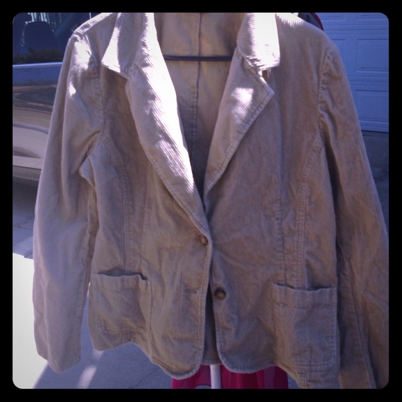 Old-style corduroy blazer