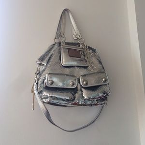 Poppy sequin shoulder bag