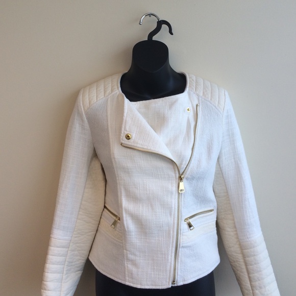 Cream Quilted H&M Jacket