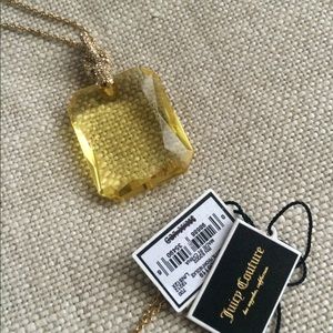 🌼 NEW! Juicy Couture Yellow & Crystal necklace
