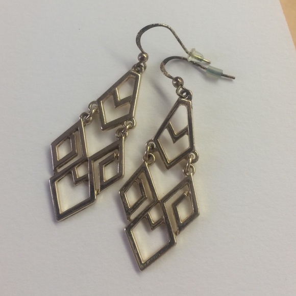 Geometric dangly earrings