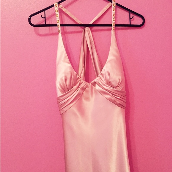 Silk brand new pink mermaid style  prom dress