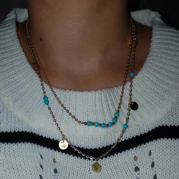 (Q3) Double Layer Necklace - Picture 4 of 5