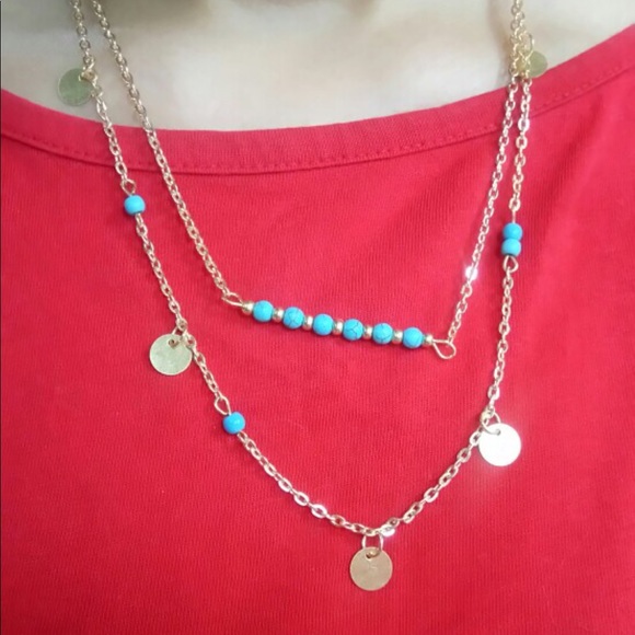 (Q3) Double Layer Necklace - Picture 5 of 5