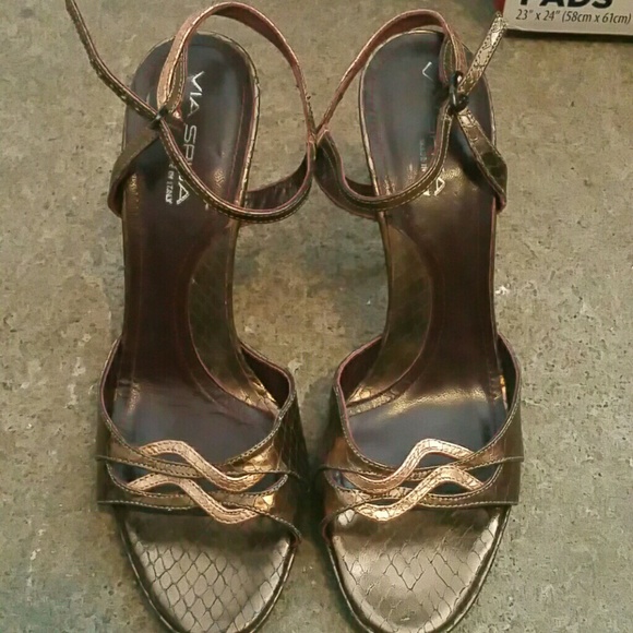 Via Spiga Shoes - Via spiga bronze and copper heel..