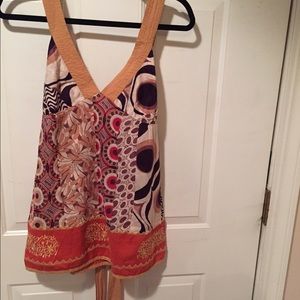 Embroidered tank