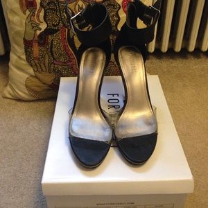Clear platform sandals