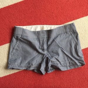 J crew striped shorts