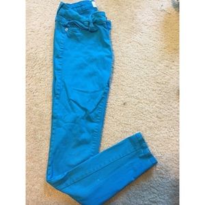 Aeropostale teal blue jeans