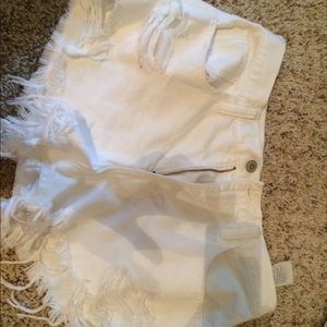 White night waisted denim Hollister shorts