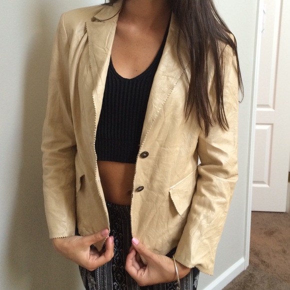 Rare Vintage Anne Klein leather jacket - Picture 1 of 2