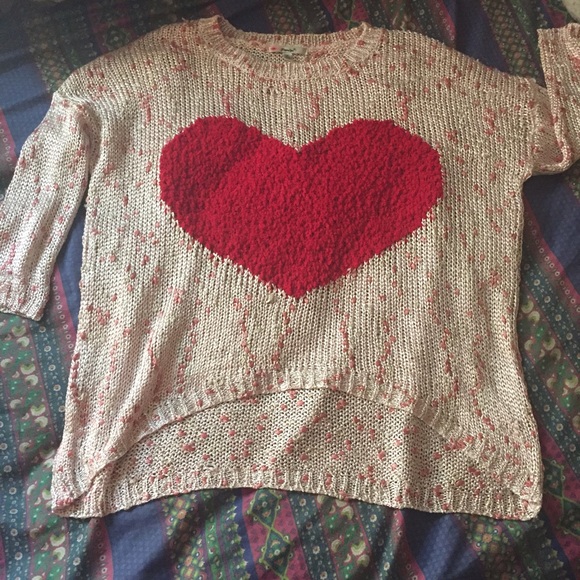 Size medium heart sweater