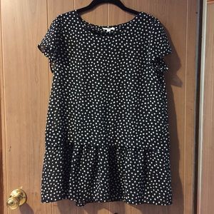 Uniqlo Pebble Polka Dots Chiffon Flare Dress