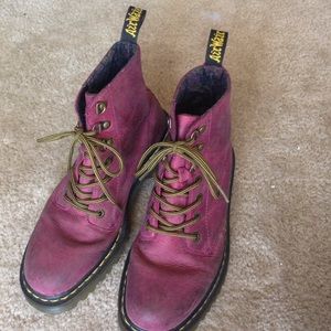 Purple / Pink Doc Martins - AirWair - Leather
