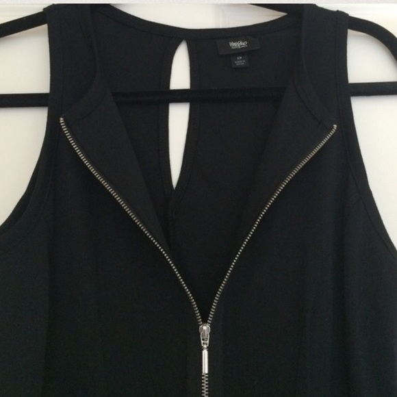 NWT Black Mossimo zipper dress sz small