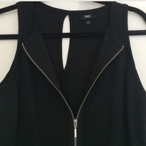 NWT Black Mossimo zipper dress sz small