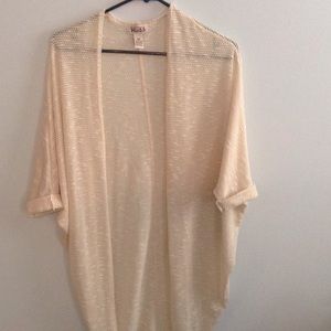 Light tan kimono sweater cover up