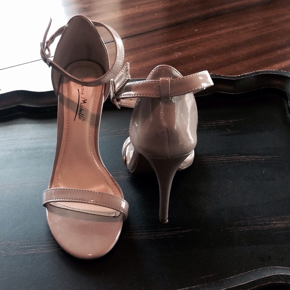 Nude high heel sandals