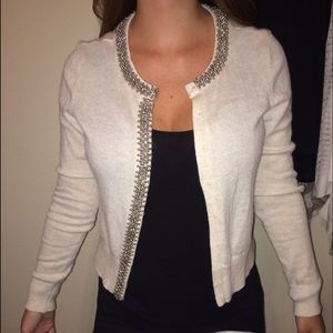 Beaded beige cardigan from H&M