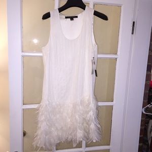 NEW WITH TAGS SIZE 4 Cynthia Steffe feather dress!