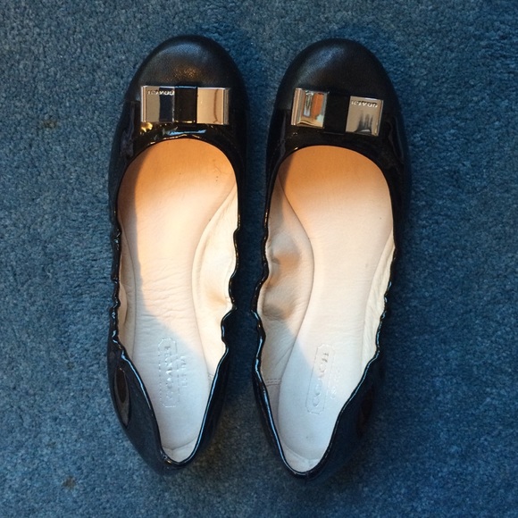 Coach Demi patent leather ballet flats