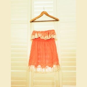 Peaches and Creme lace top/dress
