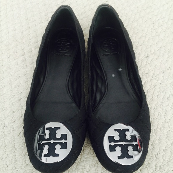 Tory Burch Quinn Quilted Black Nylon