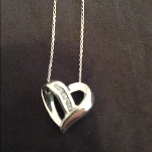 Diamond heart necklace
