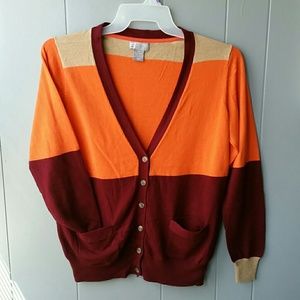 Cashmere blend long sleeve cardigan