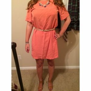Peach t-shirt dress from LOFT