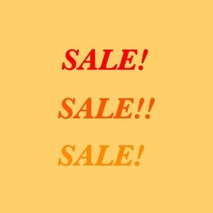 Everything is on SALE!!!