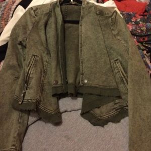 Free people green jacket ASO PLL