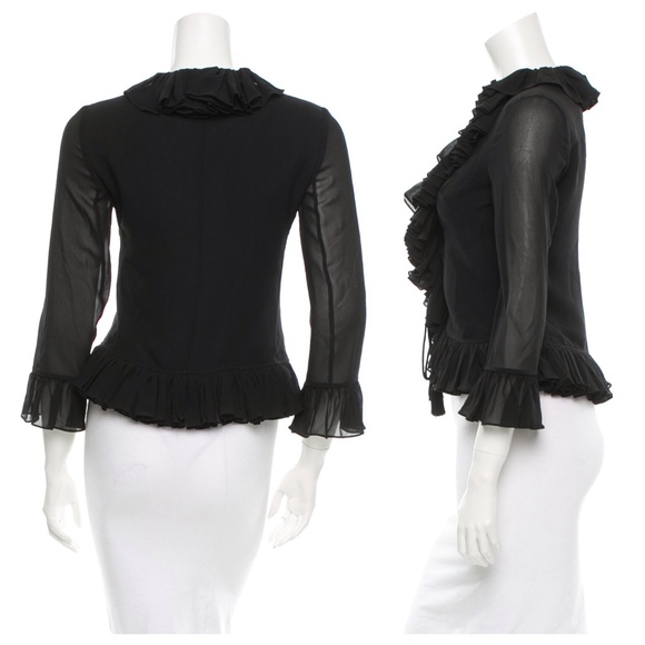 Dolce & Gabbana Silk Ruffle Blouse - Picture 3 of 3