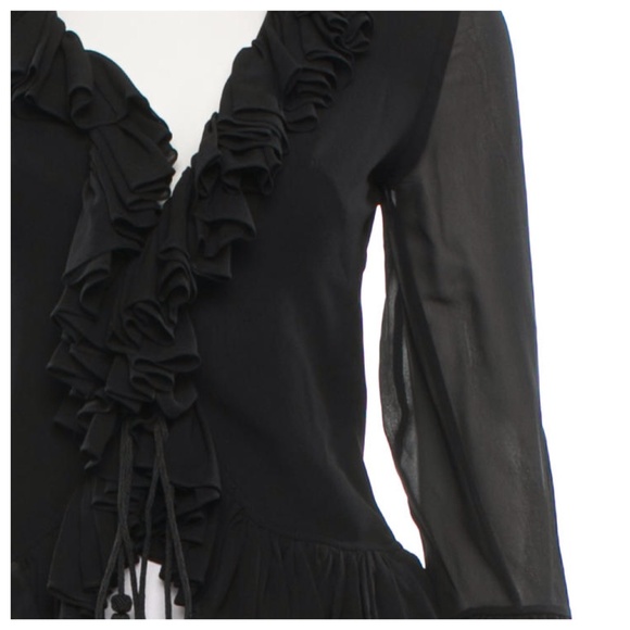 Dolce & Gabbana Silk Ruffle Blouse - Picture 2 of 3