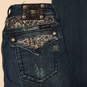 Miss Me Bling Boot Cut Jeans size 30