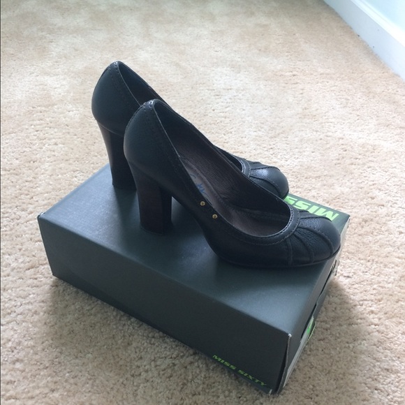 Miss Sixty Celeste Black Heels - Picture 2 of 3