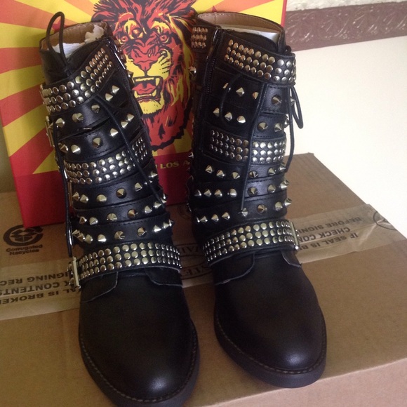**SOLD**Jeffrey Campbell Curzados Motorcycle boot - Picture 2 of 4