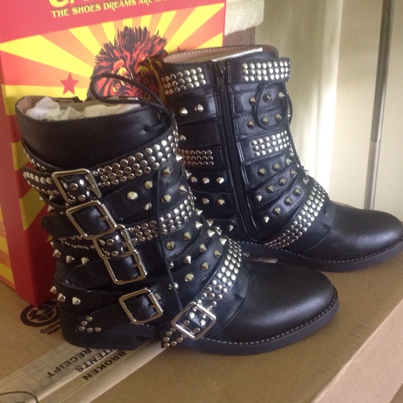 **SOLD**Jeffrey Campbell Curzados Motorcycle boot - Picture 3 of 4