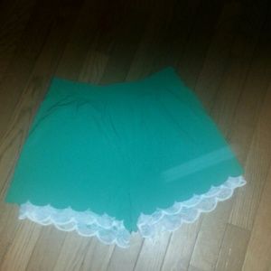 Adorable lace bottom shorts