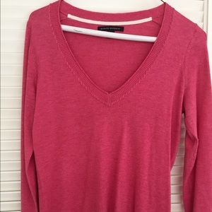 Lightweight pink and grey Banana Republic sweaters
