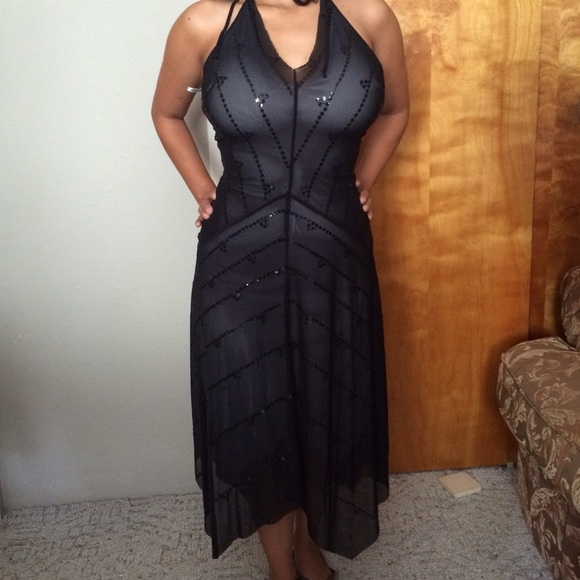 Limited edition black sequin dress