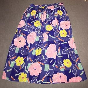 flowery skirt