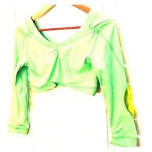 lululemon athletica lime crop top